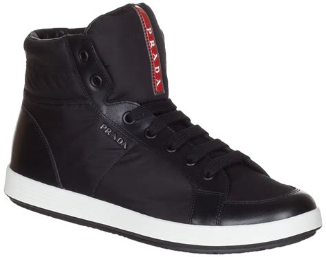 men prada high top shoes|Prada high top sneakers sale.